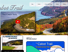 Tablet Screenshot of cabottrail.com